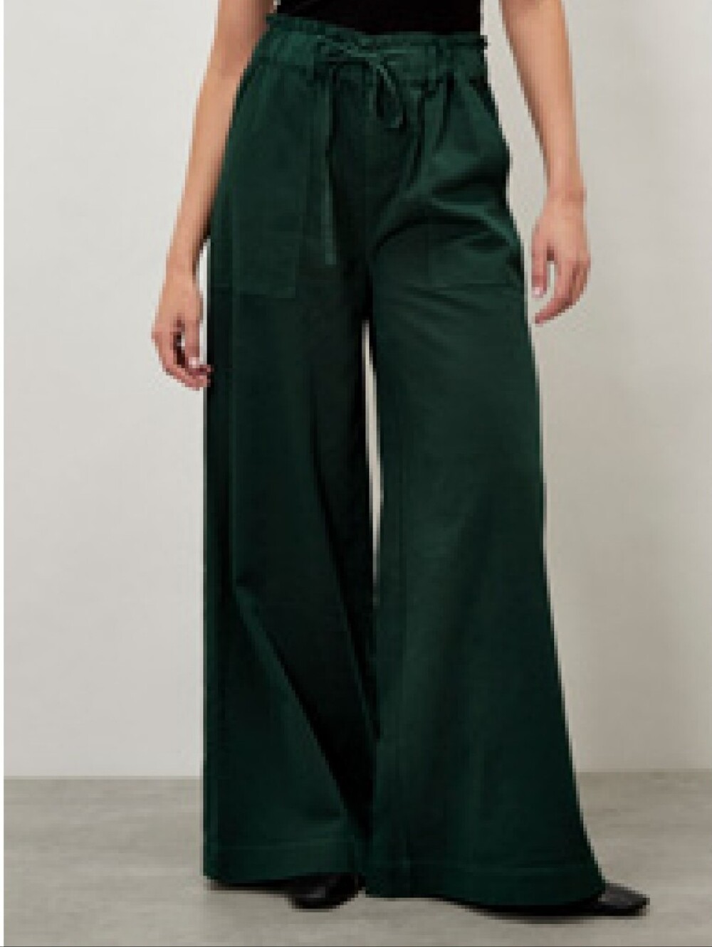 Paper Bag Waist Trouser with Patch Pockets